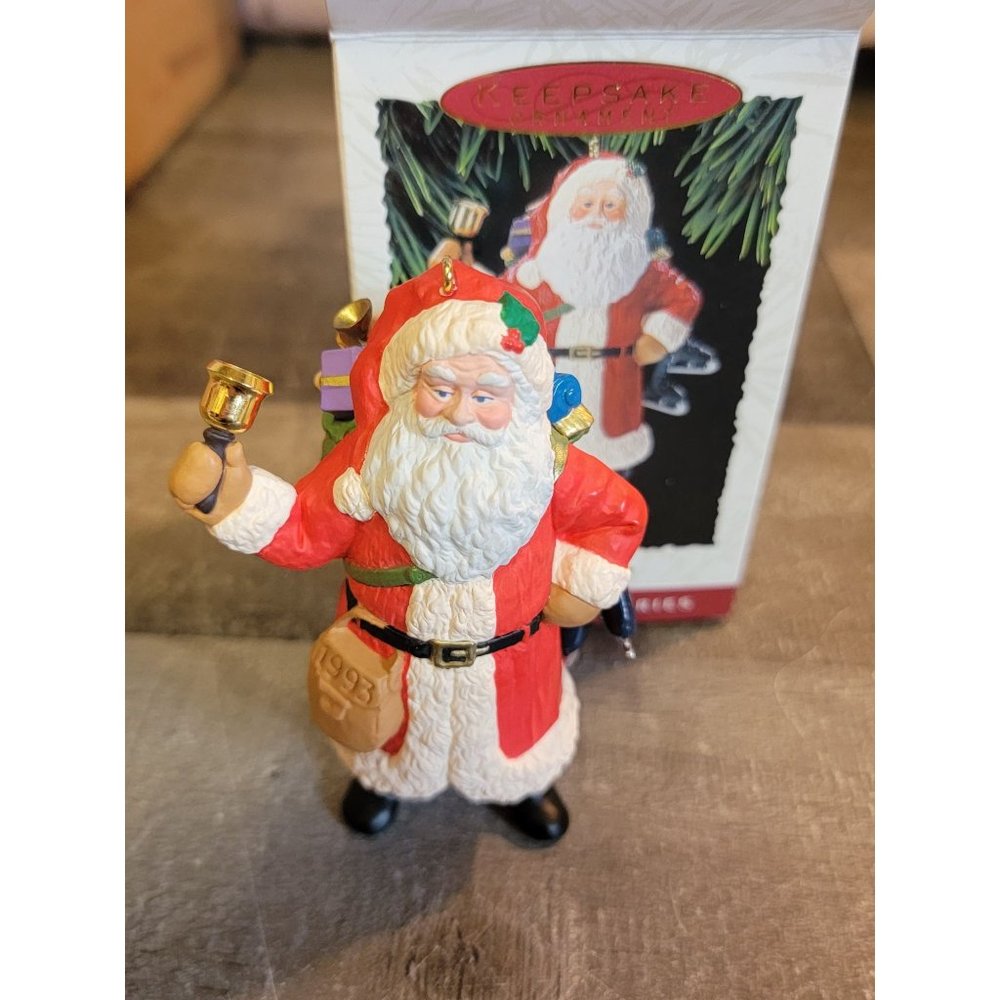 Hallmark merry Olde Santa 1993‎ ornament Xmas decor